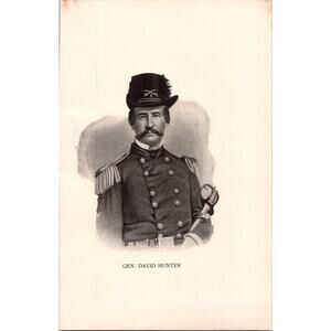 General David Hunter American Military Officer 1913 Book Plate Print SJ2